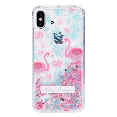Лот: 12834064. Фото: 1. Чехол iPhone X/ XS Плавающие блестки... Чехлы, бамперы