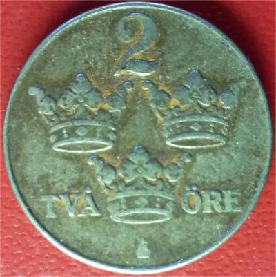 Лот: 7097722. Фото: 1. Швеция 2 эре 1943 год. Европа