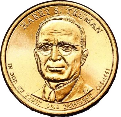 Лот: 3599692. Фото: 1. 1 доллар 33 Президент Труман. Америка