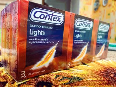 Лот: 14067601. Фото: 1. Презервативы Contex Lights (12... Презервативы