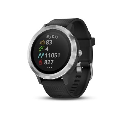 Лот: 12705770. Фото: 1. Garmin Vivoactive 3 Серебристые... Смарт-часы, фитнес-браслеты, аксессуары