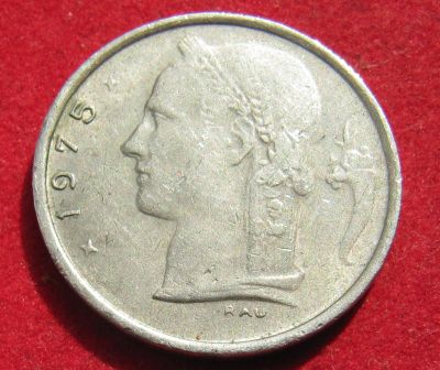 Лот: 18940994. Фото: 1. Бельгия 1 франк, 1975 г. Остальные страны