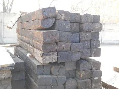 Лот: 2767495. Фото: 1. Шпала железнодорожная БУ. Древесина, пиломатериал