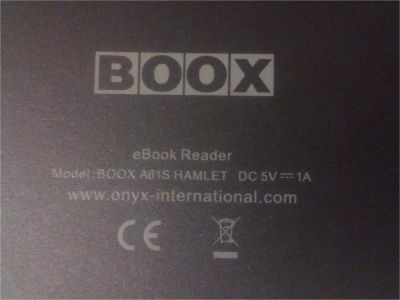 Лот: 9068281. Фото: 1. Электронная книга Onyx A61S Hamlet. Электронные книги