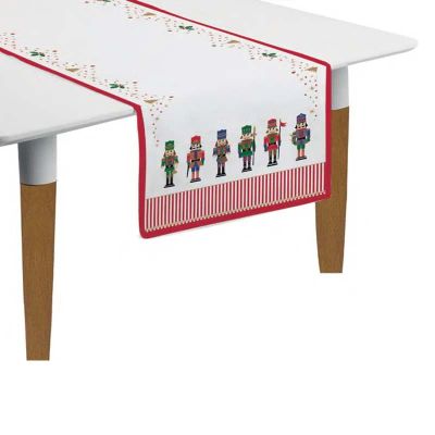 Лот: 24979955. Фото: 1. Скатерть-дорожка Easy Life Nutcrackers... Гирлянды, шарики, новогодние аксессуары
