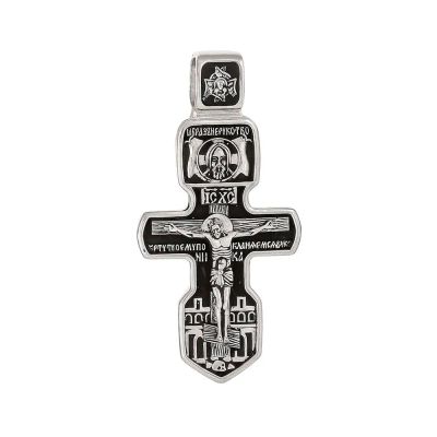 Лот: 23834595. Фото: 1. Серебряный крест с родированием. Другое (ювелирные изделия, бижутерия, часы)