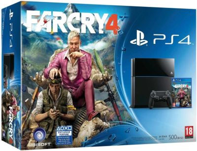 Лот: 4972629. Фото: 1. Sony Playstation 4 Far Cry 4 Bundle... Игровые приставки, консоли