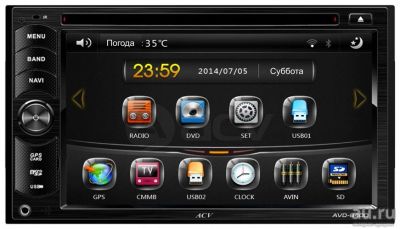 Лот: 15142081. Фото: 1. ACV AVD-6400 с Bluetooth/USB/microSD... Автомагнитолы