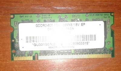 Лот: 7011619. Фото: 1. Модуль памяти DDR2 1gb для ноутбука. Оперативная память