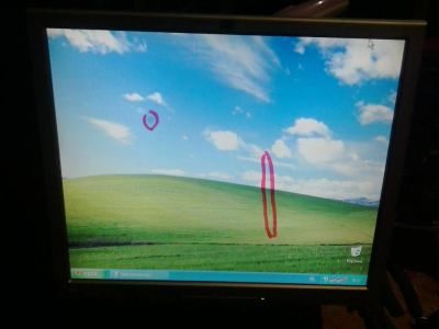 Лот: 6377141. Фото: 1. Монитор ЖК 17" HP1740, есть пятна... ЖК-мониторы
