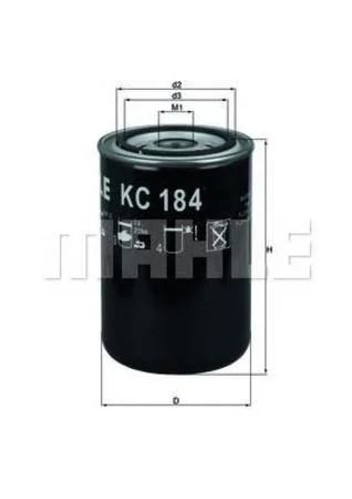 Лот: 18583073. Фото: 1. Фильтр топливный mahle kc 184... Топливная система