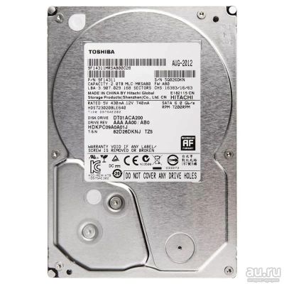 Лот: 9566873. Фото: 1. 2ТБ Жесткий диск Toshiba DT01ACA200... Жёсткие диски (HDD)