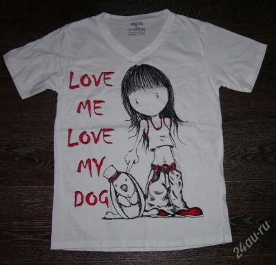 Лот: 1585953. Фото: 1. Футболка женская love me, love... Разное