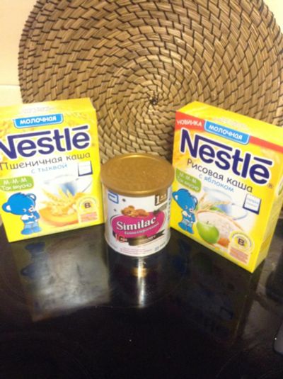 Лот: 6985584. Фото: 1. Смесь Similak 1 и каша Nestle... Детское питание