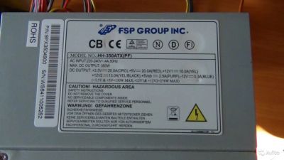 Лот: 6945411. Фото: 1. FSP 350W HH-350ATX (PF). Корпуса, блоки питания