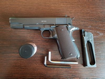 Лот: 13646318. Фото: 1. Gletcher CLT1911 + доп.магазин... Пневматическое оружие