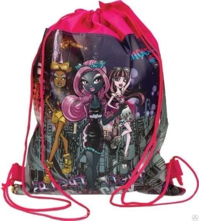 Лот: 9947911. Фото: 1. Мешок для обуви "Monster High... Рюкзаки, портфели