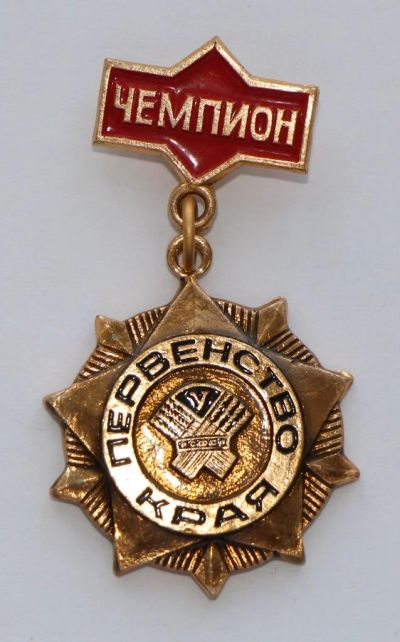 Лот: 9386464. Фото: 1. Знак на подвеске: Первенство края... Сувенирные