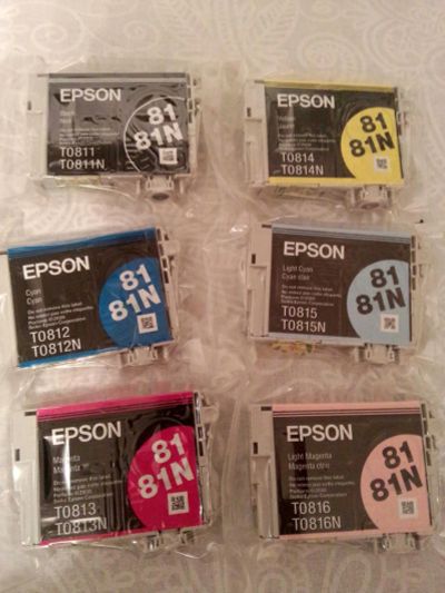 Лот: 8461746. Фото: 1. Набор картриджей EPSON TO811-816. Картриджи, расходные материалы