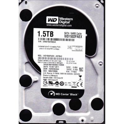 Лот: 6733186. Фото: 1. Жесткий диск 1500ГБ Western Digital... Жёсткие диски (HDD)