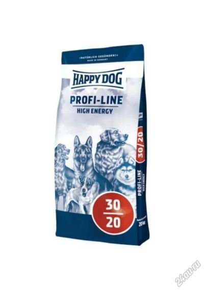 Лот: 5578077. Фото: 1. Корм Happy Dog Profi-Line High... Корма
