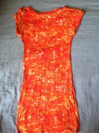 Лот: 7657745. Фото: 1. Платье оранжевое. Платья