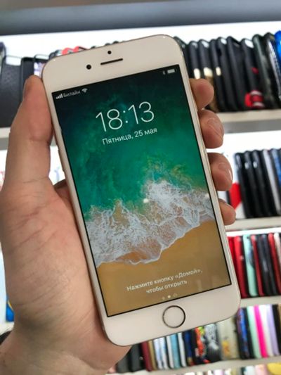 Лот: 11576387. Фото: 1. iPhone 6 64Gb Gold б/у рст. Смартфоны