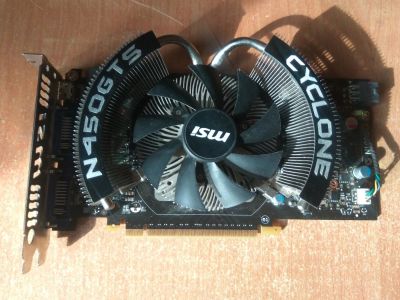 Лот: 10443731. Фото: 1. Видеокарта MSI GTS 450 Cyclone... Видеокарты