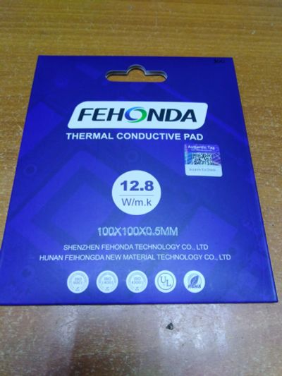 Лот: 19950143. Фото: 1. Термопрокладка Fehonda 100x100x0... Системы охлаждения