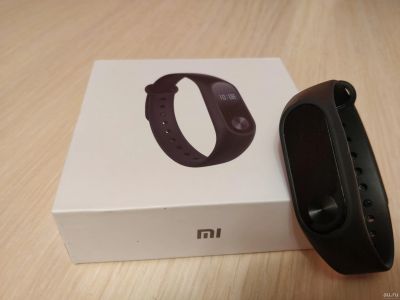 Лот: 13373254. Фото: 1. Браслет Xiaomi Mi Band 2 черный... Смарт-часы, фитнес-браслеты, аксессуары
