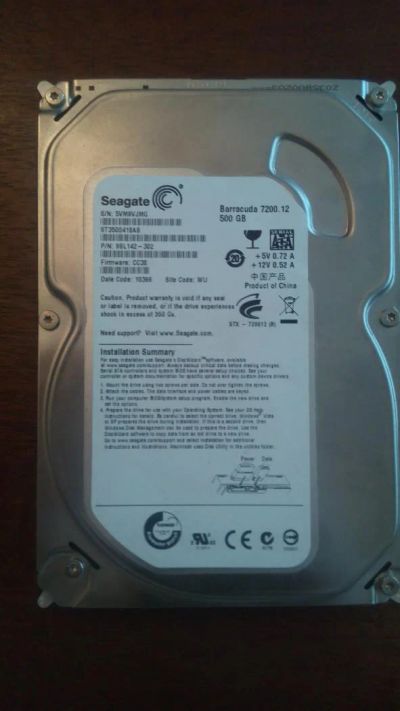 Лот: 9214608. Фото: 1. Жесткий диск 500gb Seagate. Жёсткие диски (HDD)