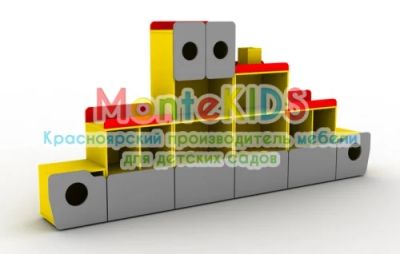 Лот: 6930483. Фото: 1. Стенка детская Кораблик - 24.СДК445... Мебель для детских садов