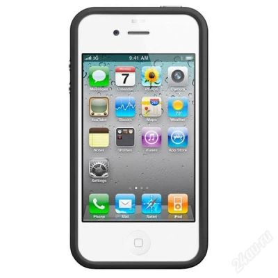 Лот: 1040507. Фото: 1. iPhone 4, White, 16 GB + доставка... Кнопочные мобильные телефоны