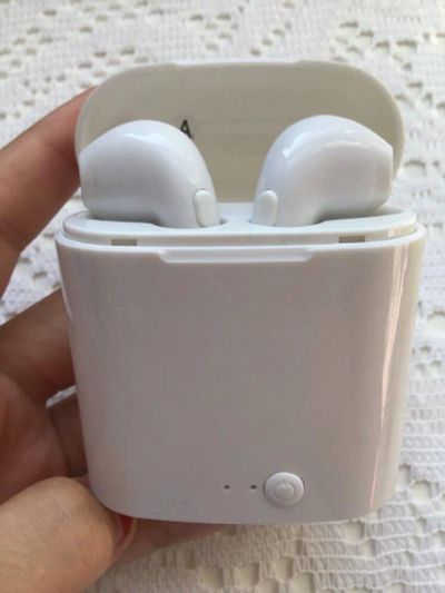 Лот: 17406955. Фото: 1. Bluetooth наушники AirPods i7S. Наушники, гарнитуры