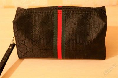 Лот: 2500000. Фото: 1. Косметичка Gucci Чёрная. Аксессуары