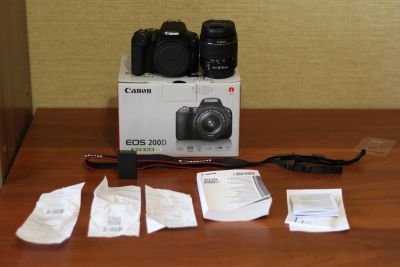 Лот: 11701289. Фото: 1. Canon EOS 200D. Цифровые зеркальные