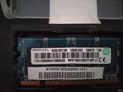 Лот: 15427210. Фото: 1. DDr2 1Gb Ramaxel (rmn1150hc48d7f-667-lf... Оперативная память