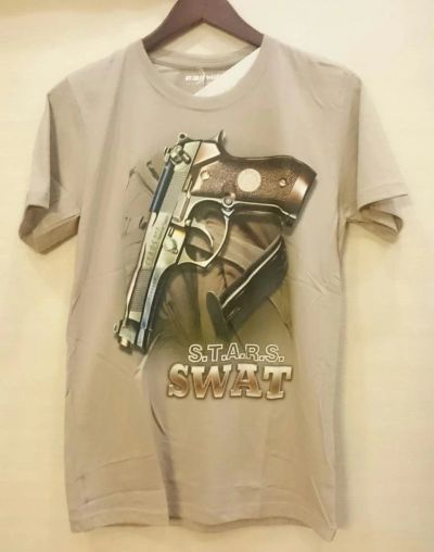 Лот: 8292999. Фото: 1. 3D футболка "s.w.a.t". Цвет бежевый... Футболки, поло