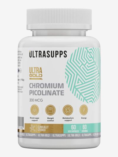 Лот: 25688683. Фото: 1. Пиколинат хрома Ultrasupps Ultra... Другое (спортивная одежда)