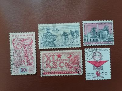 Лот: 25678333. Фото: 1. Чехословакия. Набор марок. Марки