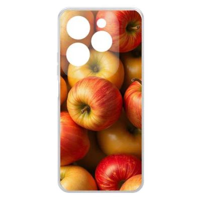 Лот: 25540066. Фото: 1. Чехол Krutoff Clear Case "Яблоки... Чехлы, бамперы
