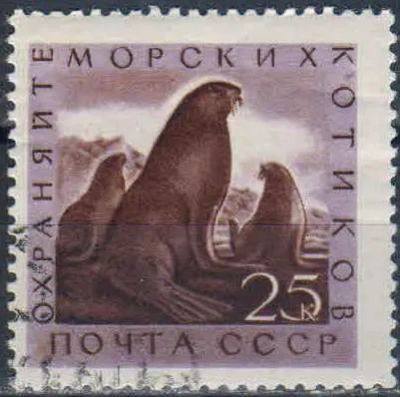 Лот: 25558258. Фото: 1. 1960, сентябрь. Морская фауна... Марки