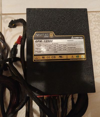 Лот: 14904048. Фото: 1. Chieftec 1250W модульный. Корпуса, блоки питания