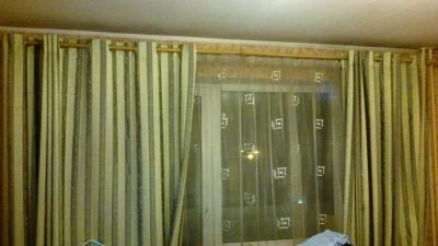 Лот: 8273385. Фото: 1. Шторы с люверсами и занавесками... Шторы, тюль