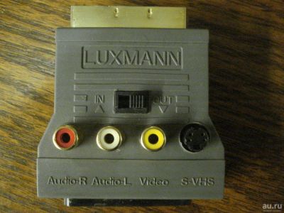 Лот: 9014475. Фото: 1. Переходник Luxmann SCART-3xRCA... Шнуры, кабели, разъёмы