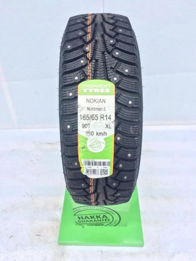 Лот: 12101232. Фото: 1. Nokian Nordman 5 185/65 R14 185... Шины