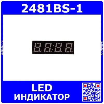 Лот: 25393683. Фото: 1. 2481BS-1 - 4*битный, 7-сегментный... Другое (радиодетали  (электронные компоненты))