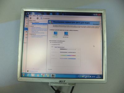 Лот: 25678693. Фото: 1. Монитор б.у 17" Acer AL1716 чёрно-серебристый... ЖК-мониторы