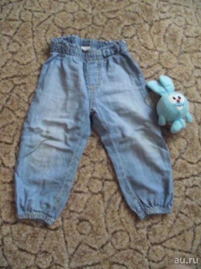 Лот: 9701305. Фото: 1. Легкие джинсовые штанишки h&m. Брюки, шорты, джинсы
