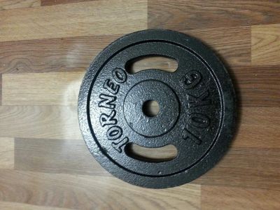 Лот: 5222501. Фото: 1. Стальной блин для штанги (2шт). Штанги, блины